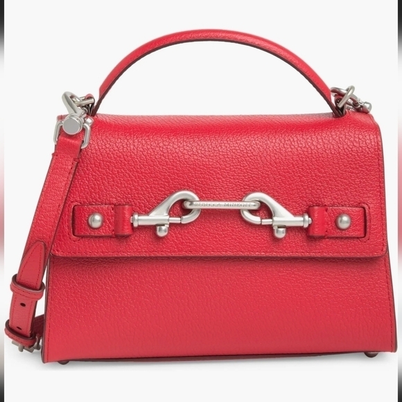 NWT Rebecca Minkoff Lou Top Handle Leather Crossbody - Picture 1 of 13